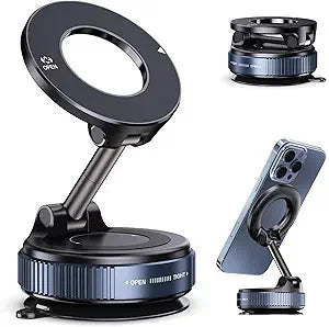 HoldEase™ – Ultra-Strong Magnetic Base | Hands-Free Viewing | Works with All Phones