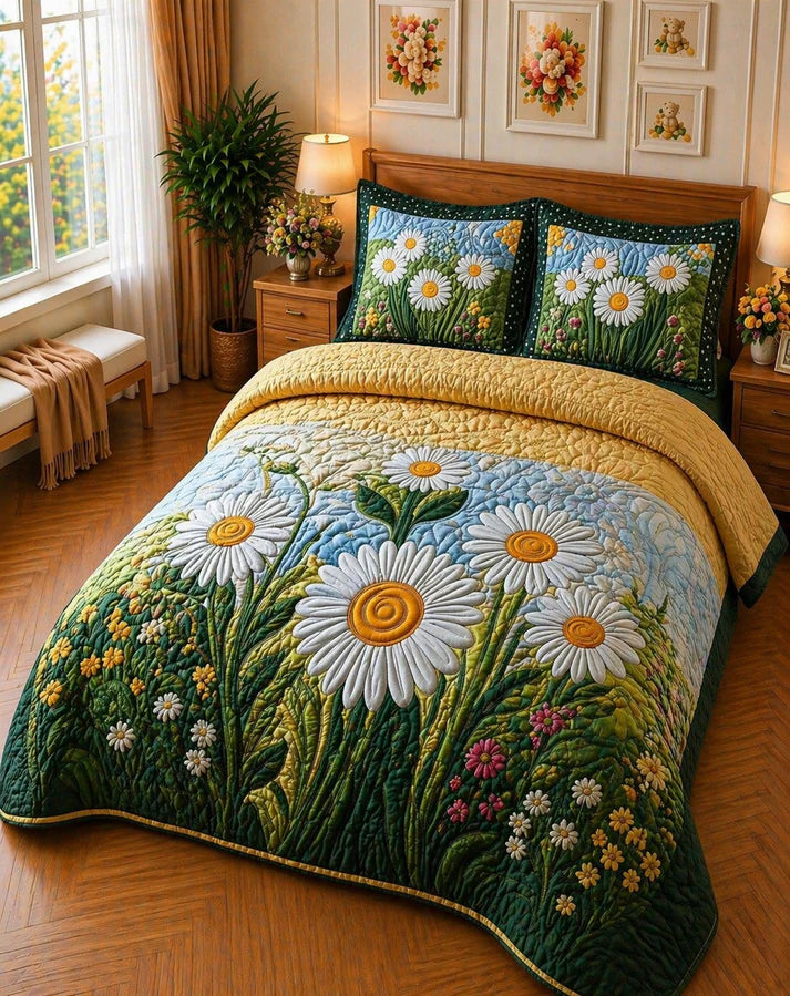 FAUX QUILTING EFFECTS DIGITAL PRINTS SUPERKING SIZE