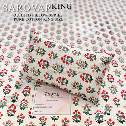 SAROVER KING SIZE QUILTED BEDSHEEET