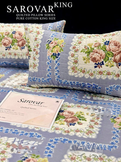 SAROVER KING SIZE QUILTED BEDSHEEET