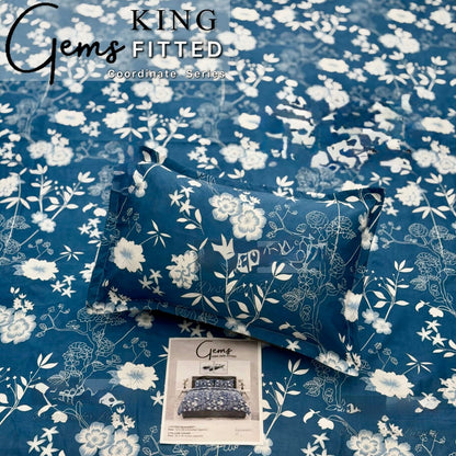 GEMS KING FITTED – 3PCS KING FITTED BEDSHEET SET (1+2)