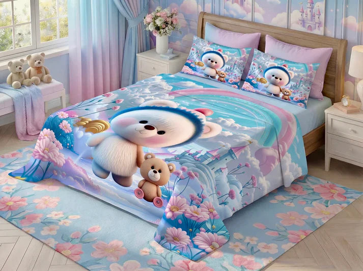 BEST SELLING _ 7D DIGITAL PANEL PRINT BEDSHEET