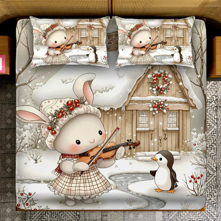 BEST SELLING _ 7D DIGITAL PANEL PRINT BEDSHEET