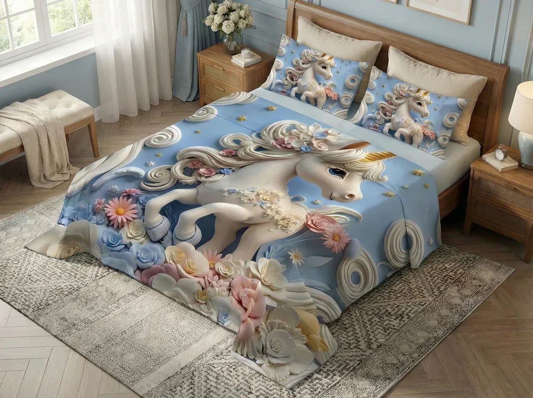 BEST SELLING _ 7D DIGITAL PANEL PRINT BEDSHEET