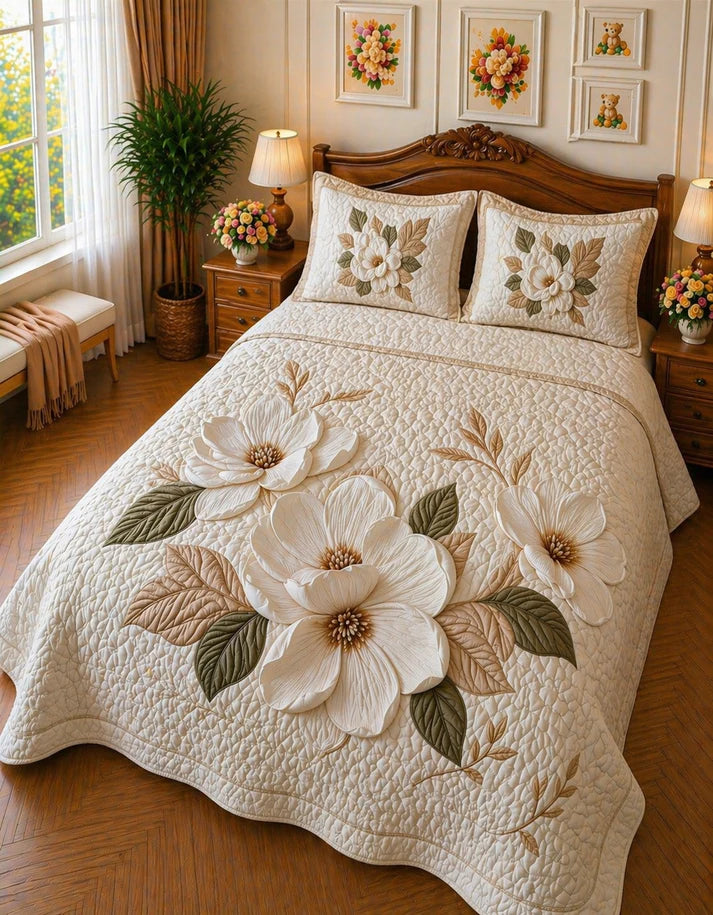 FAUX QUILTING EFFECTS DIGITAL PRINTS SUPERKING SIZE
