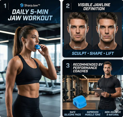 SharpJaw™- Jaw Shaper & Facial Toner | Sculpt, Shape & Lift | Compact Jaw Exerciser