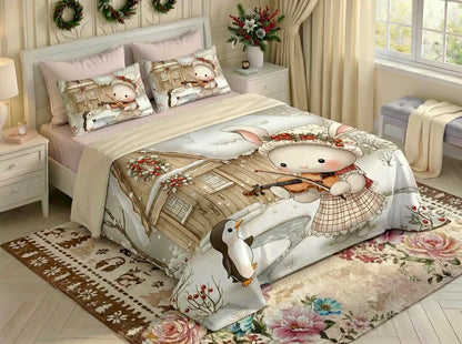 BEST SELLING _ 7D DIGITAL PANEL PRINT BEDSHEET