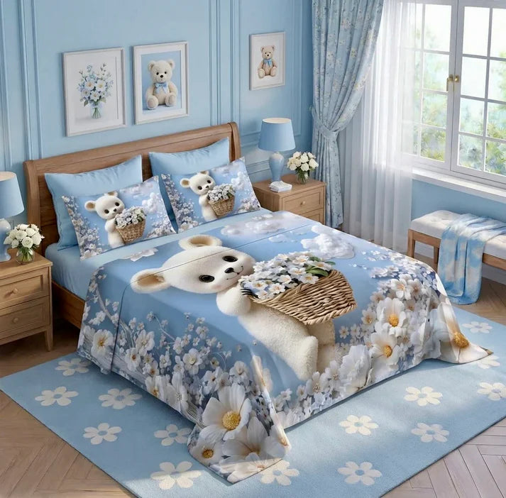 BEST SELLING _ 7D DIGITAL PANEL PRINT BEDSHEET