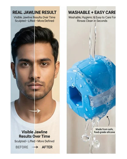 SharpJaw™- Jaw Shaper & Facial Toner | Sculpt, Shape & Lift | Compact Jaw Exerciser
